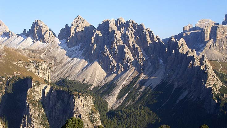 View from Stevia to the Cir mountain range