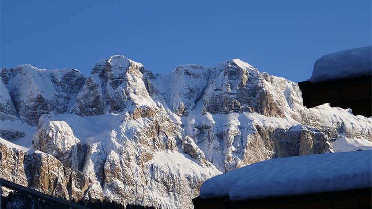 Sella Gruppe im Winter