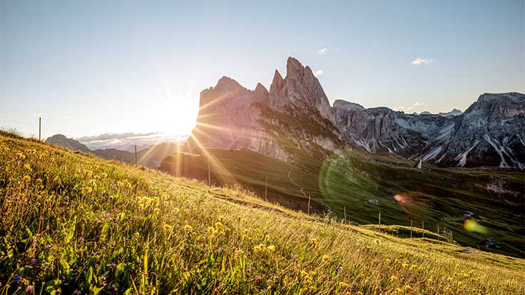 Le Odle Seceda - Sunrise in summer