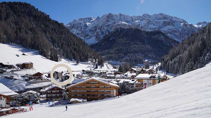 Piste da sci a Selva Val Gardena