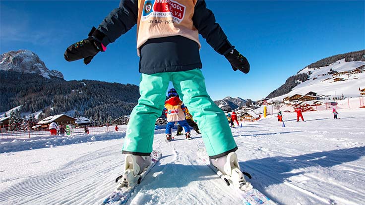 Corso bambini della scuola di sci Selva Val Gardena