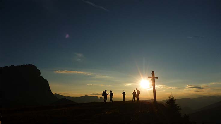 Sunset Sassolungo, Ciampinoi